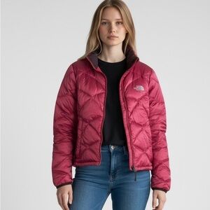 The North Face Satin Rose Down Filled Puffer Jacket